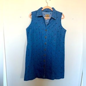 Vintage AMI Button Front Denim Dress